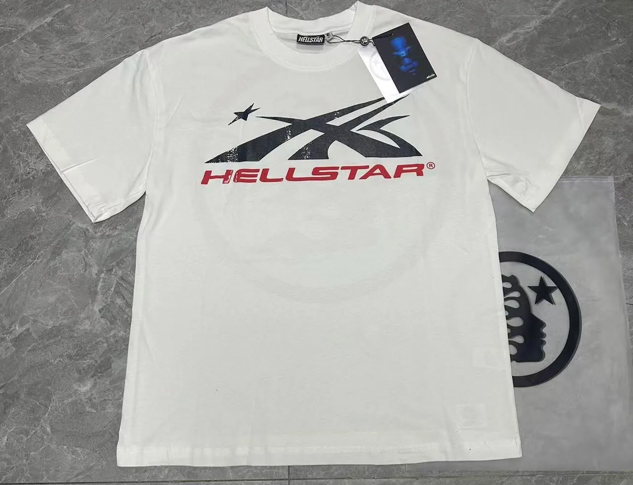 766#White I P54 In Stock Hellstar 、 T （fabric):32 240 Sizes（size）：S-M- L- X L （colour）：White 👉 👉